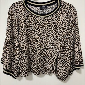 Dressed in LALA Leopard Print Crop Top